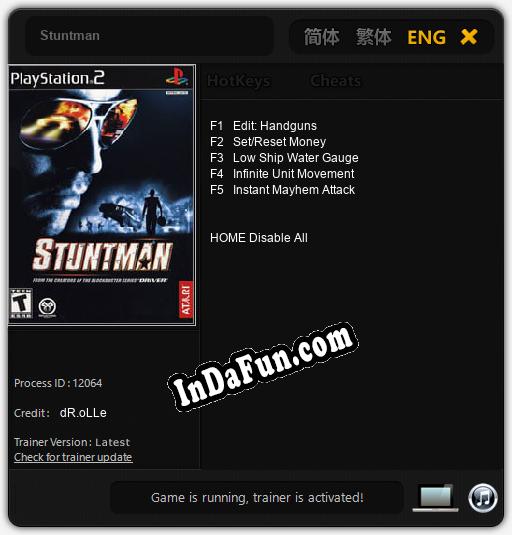 Stuntman: Trainer +5 [v1.6]