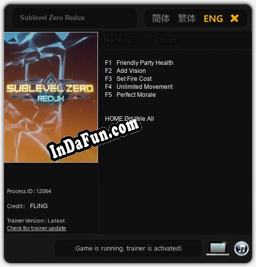 Sublevel Zero Redux: Cheats, Trainer +5 [FLiNG]