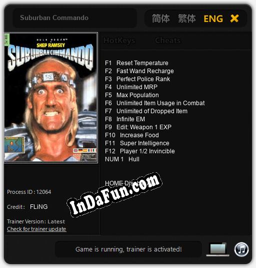 Suburban Commando: TRAINER AND CHEATS (V1.0.90)