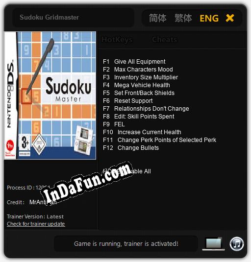 Sudoku Gridmaster: TRAINER AND CHEATS (V1.0.18)