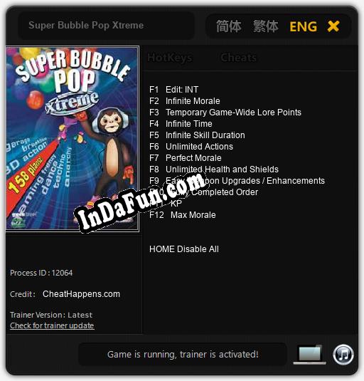 Super Bubble Pop Xtreme: TRAINER AND CHEATS (V1.0.63)