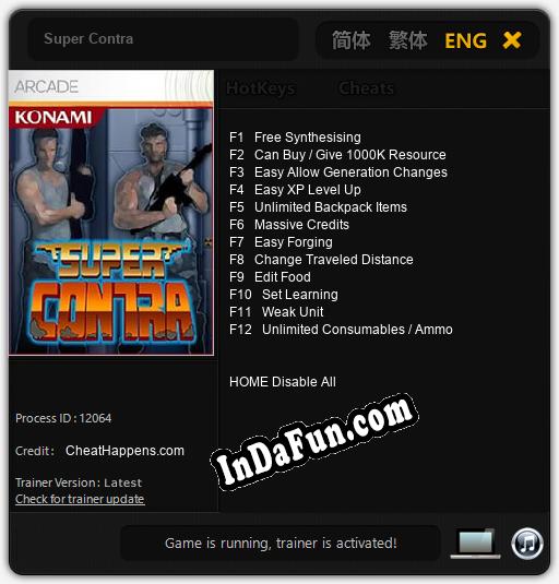 Trainer for Super Contra [v1.0.7]