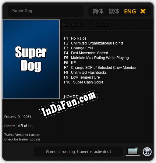 Trainer for Super Dog [v1.0.6]