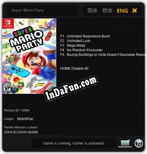 Trainer for Super Mario Party [v1.0.4]