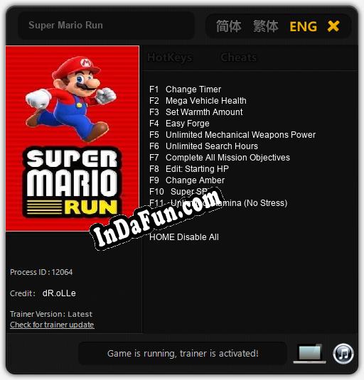 Super Mario Run: Trainer +11 [v1.3]