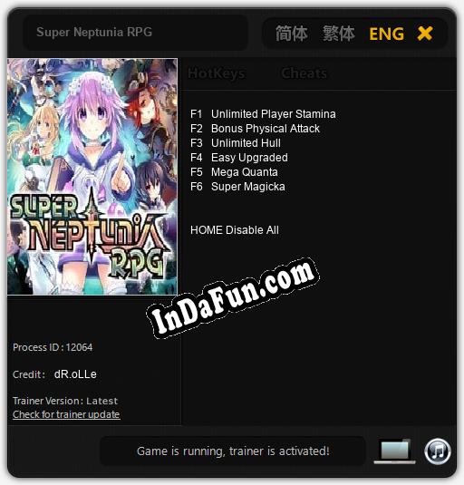 Super Neptunia RPG: TRAINER AND CHEATS (V1.0.64)