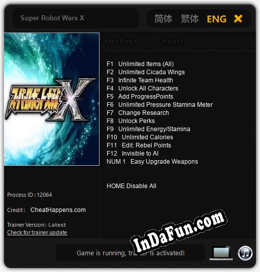 Super Robot Wars X: Cheats, Trainer +13 [CheatHappens.com]