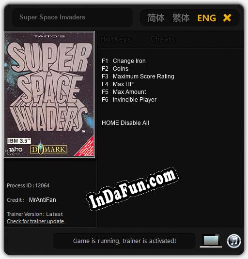 Super Space Invaders: Cheats, Trainer +6 [MrAntiFan]