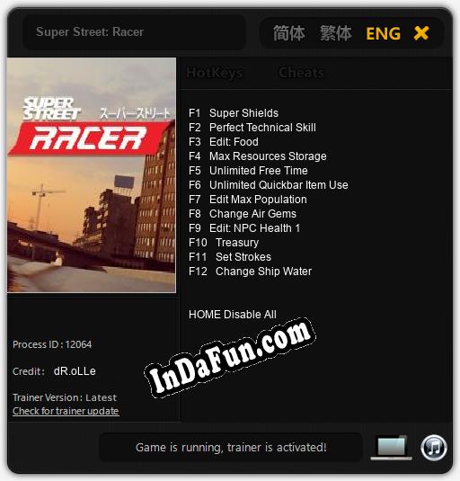 Super Street: Racer: TRAINER AND CHEATS (V1.0.49)