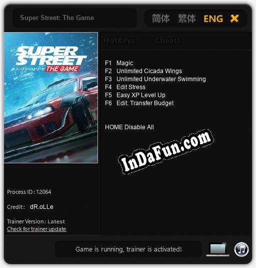 Super Street: The Game: Cheats, Trainer +6 [dR.oLLe]