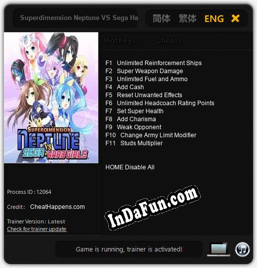 Superdimension Neptune VS Sega Hard Girls: Cheats, Trainer +11 [CheatHappens.com]