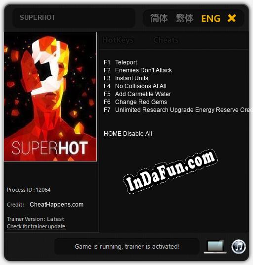 Trainer for SUPERHOT [v1.0.9]