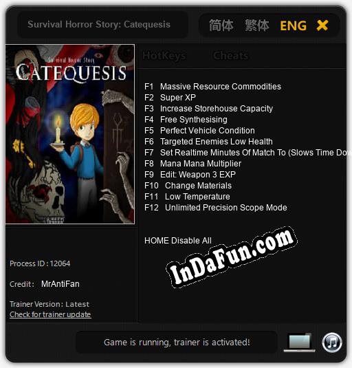 Survival Horror Story: Catequesis: Trainer +12 [v1.8]