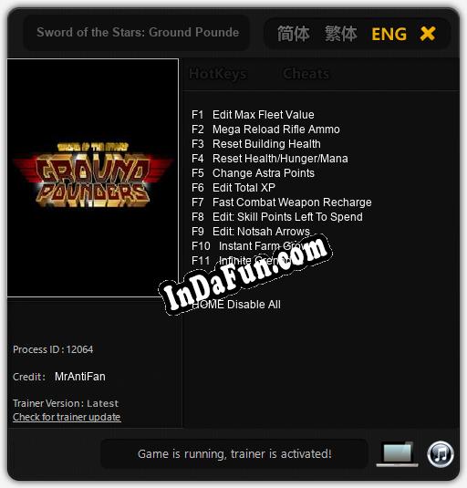 Sword of the Stars: Ground Pounders: Cheats, Trainer +11 [MrAntiFan]