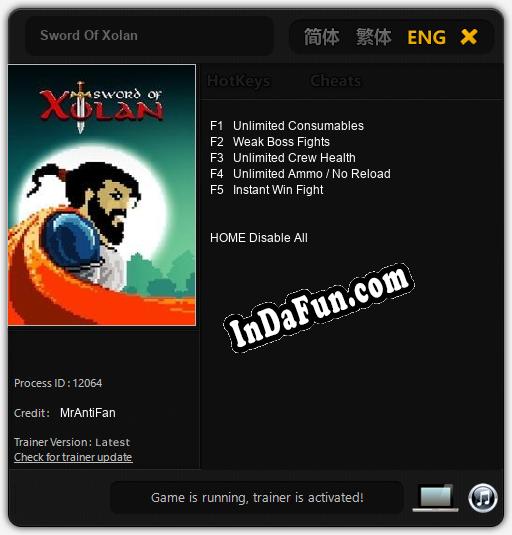 Sword Of Xolan: TRAINER AND CHEATS (V1.0.74)