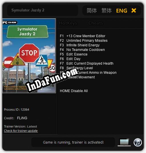 Symulator Jazdy 2: TRAINER AND CHEATS (V1.0.9)