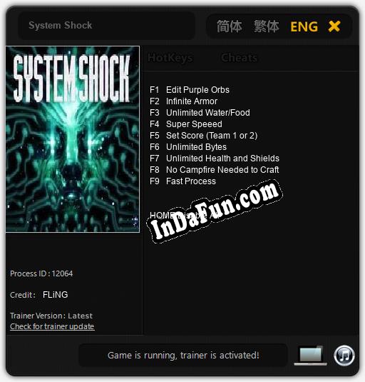 System Shock: Trainer +9 [v1.6]