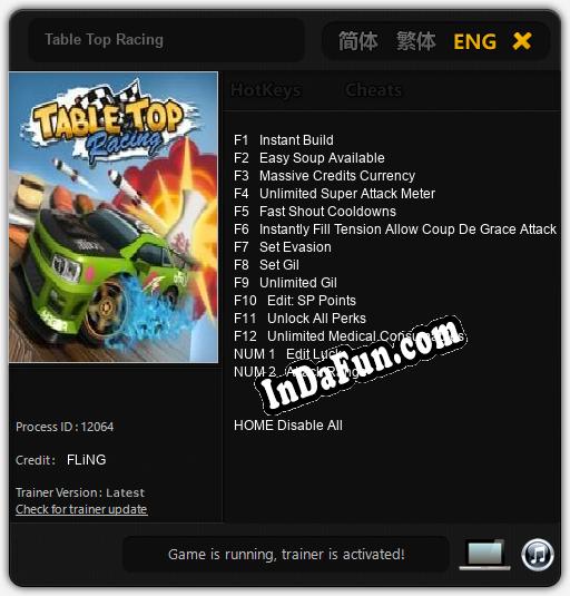 Table Top Racing: Cheats, Trainer +14 [FLiNG]