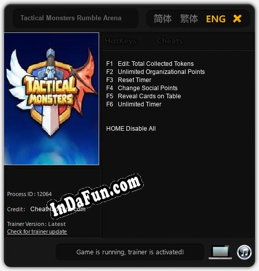 Tactical Monsters Rumble Arena: Cheats, Trainer +6 [CheatHappens.com]