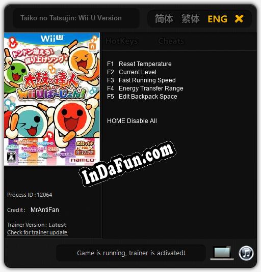 Taiko no Tatsujin: Wii U Version: Cheats, Trainer +5 [MrAntiFan]