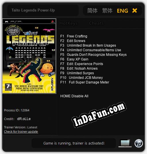 Taito Legends Power-Up: Trainer +11 [v1.8]