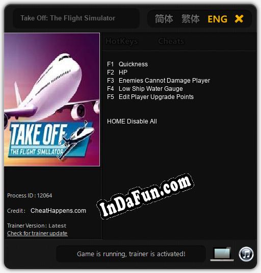 Trainer for Take Off: The Flight Simulator [v1.0.3]