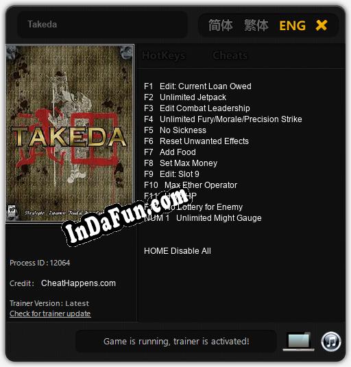 Takeda: Cheats, Trainer +13 [CheatHappens.com]