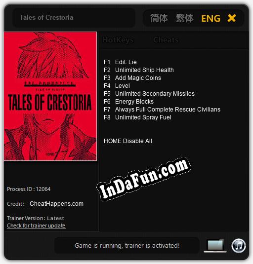 Tales of Crestoria: Trainer +8 [v1.8]