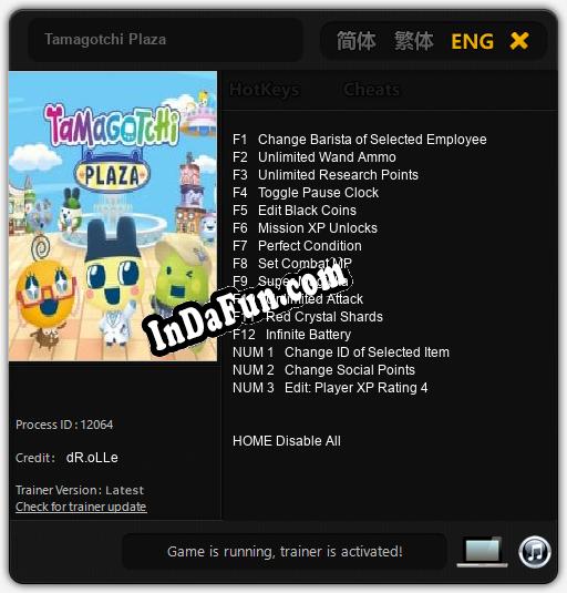 Trainer for Tamagotchi Plaza [v1.0.5]