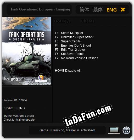 Tank Operations: European Campaign: Trainer +7 [v1.9]