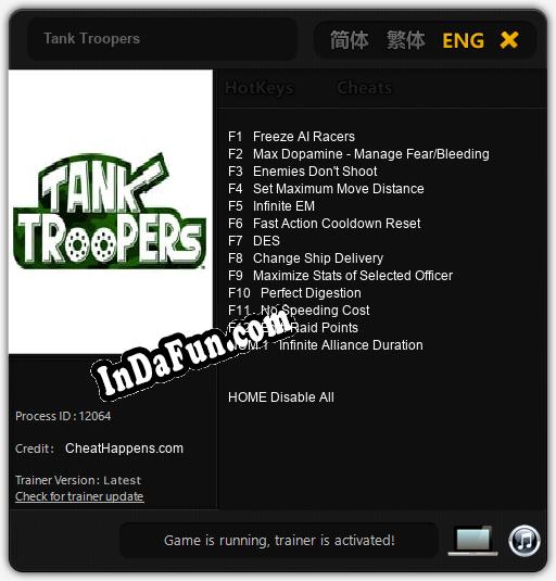 Tank Troopers: Cheats, Trainer +13 [CheatHappens.com]