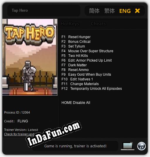 Tap Hero: Cheats, Trainer +12 [FLiNG]