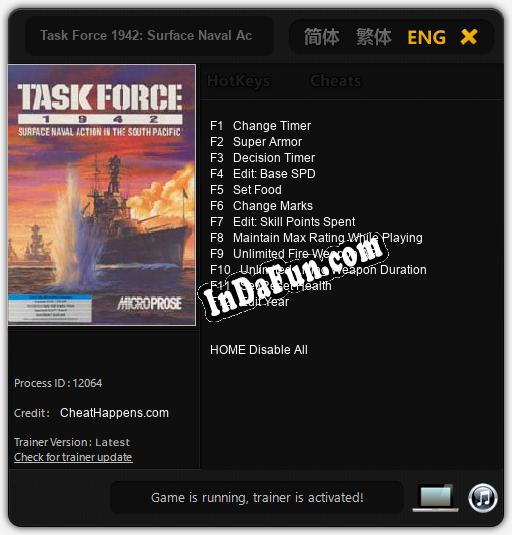 Trainer for Task Force 1942: Surface Naval Action in the South Pacific [v1.0.6]
