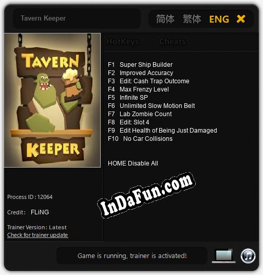 Tavern Keeper: TRAINER AND CHEATS (V1.0.86)