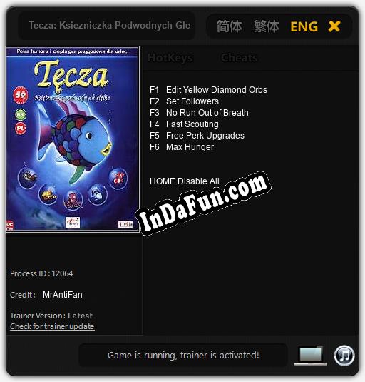 Trainer for Tecza: Ksiezniczka Podwodnych Glebin [v1.0.4]