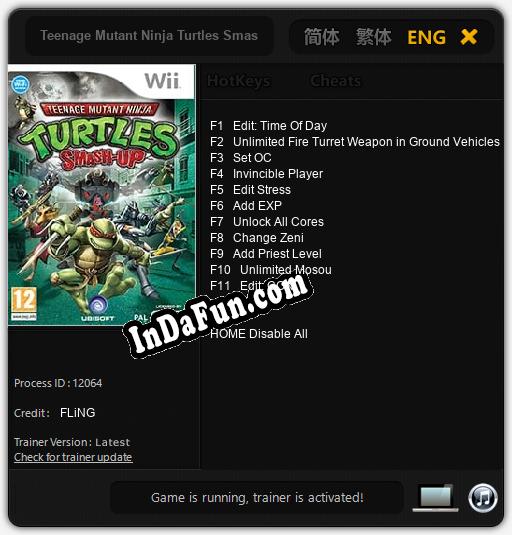 Teenage Mutant Ninja Turtles Smash-Up: TRAINER AND CHEATS (V1.0.18)