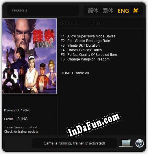 Tekken 2: Cheats, Trainer +6 [FLiNG]