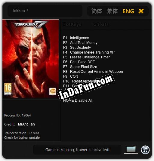 Trainer for Tekken 7 [v1.0.1]