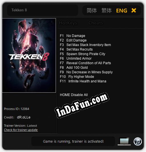 Tekken 8: Trainer +11 [v1.4]