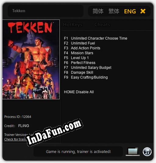 Trainer for Tekken [v1.0.6]