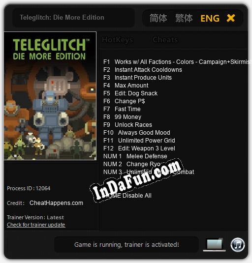 Teleglitch: Die More Edition: TRAINER AND CHEATS (V1.0.64)