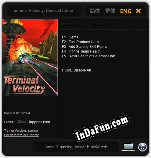 Terminal Velocity: Boosted Edition: Cheats, Trainer +5 [CheatHappens.com]