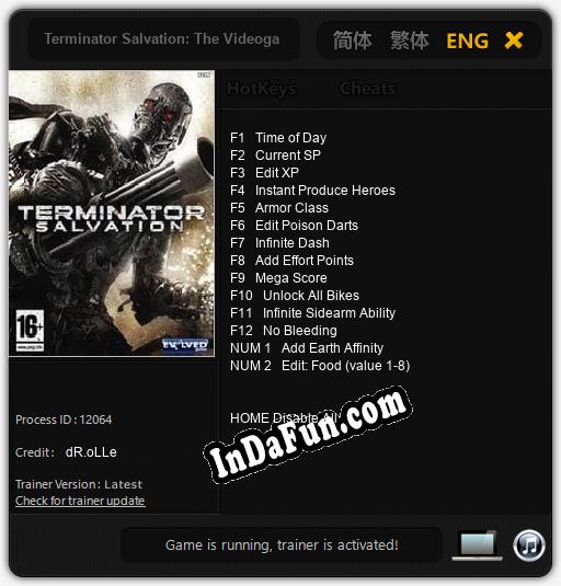 Terminator Salvation: The Videogame: Cheats, Trainer +14 [dR.oLLe]