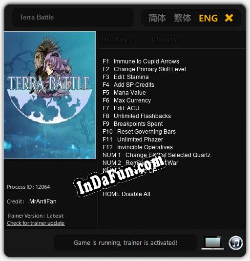 Terra Battle: Trainer +15 [v1.5]