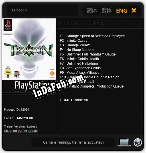 Terracon: TRAINER AND CHEATS (V1.0.65)