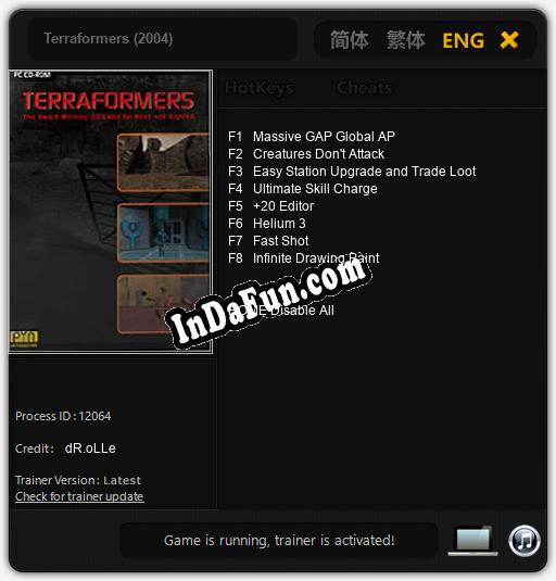 Trainer for Terraformers (2004) [v1.0.6]