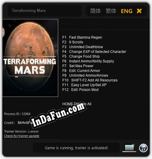 Terraforming Mars: TRAINER AND CHEATS (V1.0.28)