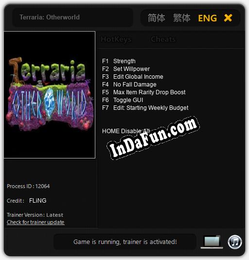 Trainer for Terraria: Otherworld [v1.0.9]