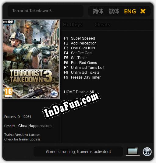 Terrorist Takedown 3: Trainer +9 [v1.9]