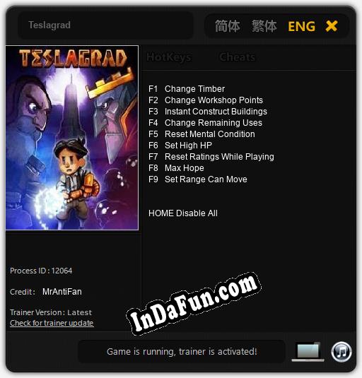 Teslagrad: Trainer +9 [v1.9]